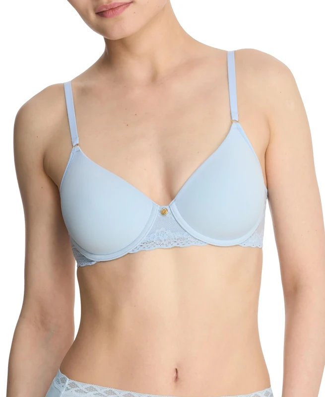 Natori Women's Bliss Perfection Contour Underwire, Misty Blue