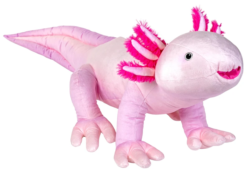 WILD REPUBLIC Cuddlekins Eco Jumbo Axolotl, Stuffed Animal, 30 inch, Plush Toy, Eco-Friendly, 12"