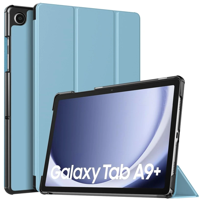 TiMOVO Case for Samsung Galaxy Tab A9+/A9 Plus 11 Inch 2023 SM-X210/X216/X218, Slim Lightweight Stand Hard Back Shell Protective Cover, Auto Wake/Sleep, Misty Blue