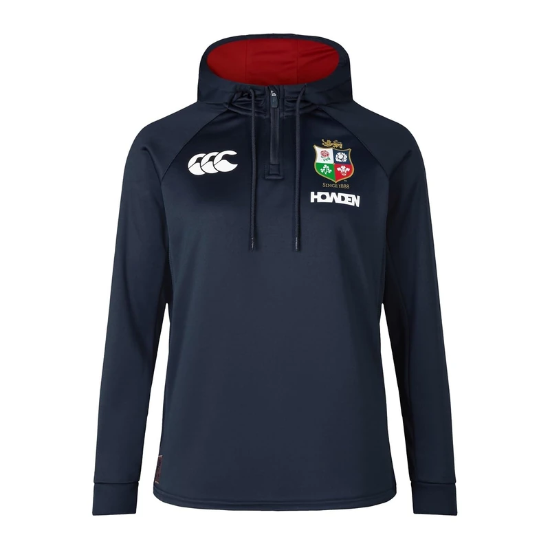 British & Irish Lions Women's Canterbury 2025 1/4 Zip Hoody, Dark Sapphire, 18