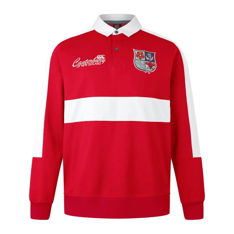 Canterbury Adult Unisex Official British & Irish Lions Heritage Rugby Jersey | Relaxed Fit, Red Haute, XS