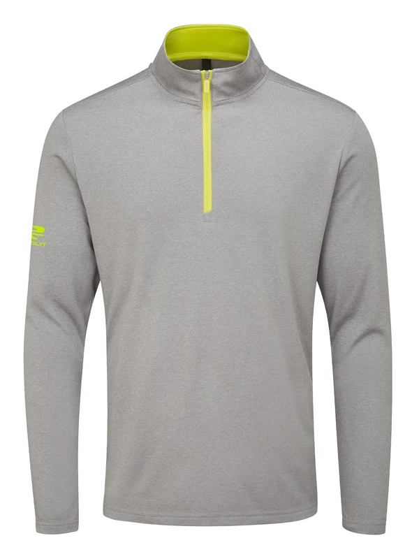 Stuburt Men's Tern Breathable Windproof Moisture Wicking Pullover Sweater, Ash, L