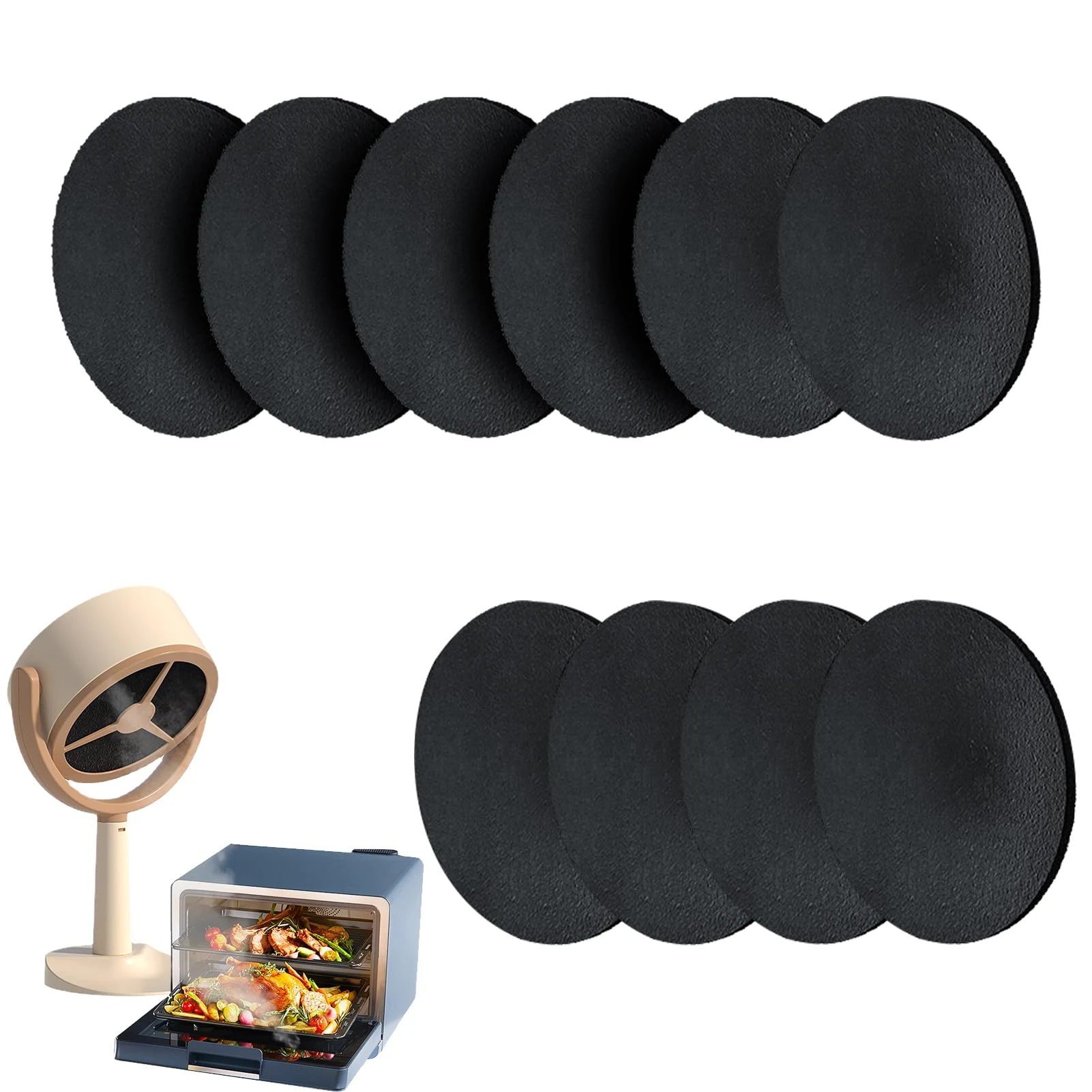 Desktop Range Hood, Portable Range Hood with 2 Speed Exhaust Fan, 3000mah Large Battery Cleaning Supplies for Hot Pots, Adjustable Extractor Hood for Kitchen Bbq Home