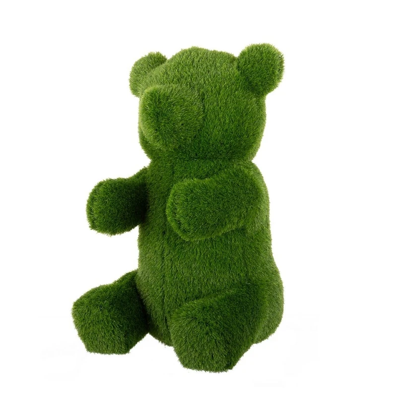 BigBuy Outdoor Artificial Grass Bear Figure - 22 x 26 x 35 cm