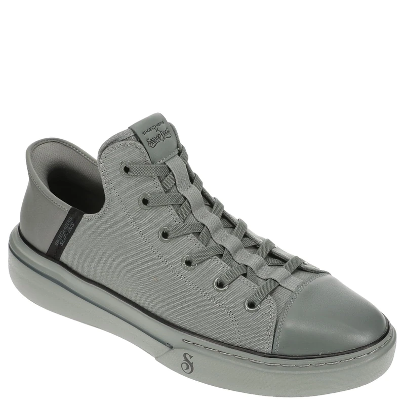 Skechers Unisex Hands-Free Slip-ins x Dogg-Snoop ONE BOSS Life Sneaker, Olive Canvas, 10 UK