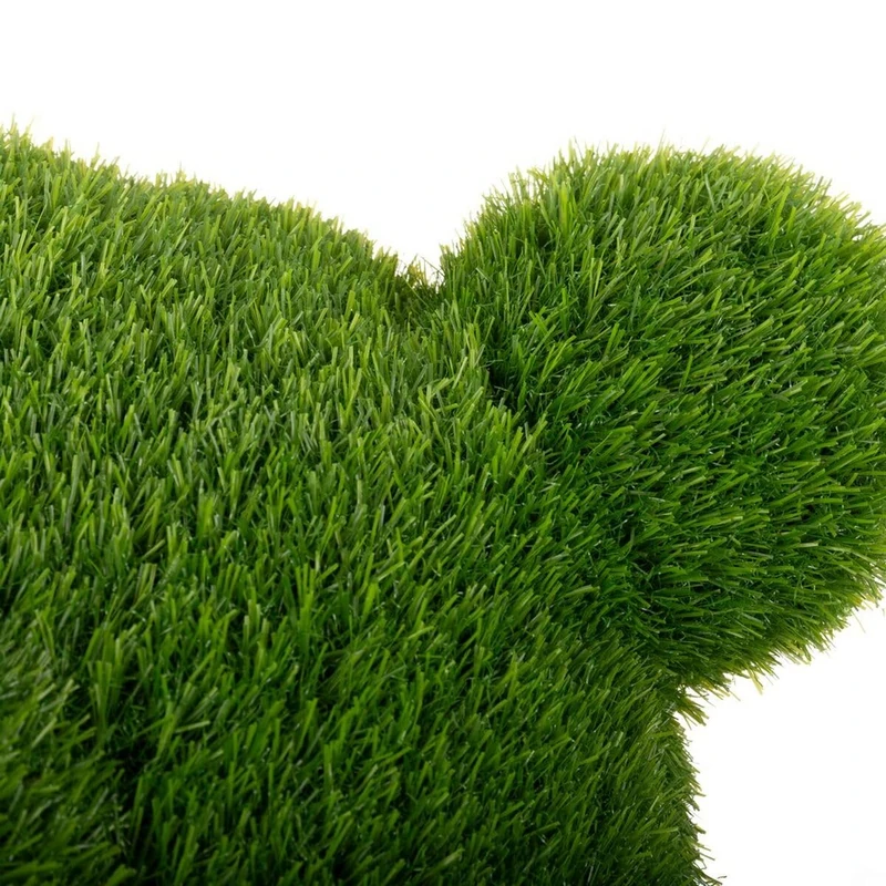 BigBuy Outdoor Decorative Figure Figurine Polypropylene Artificial Grass Bear 30 x 35 x 50 cm - Image 1