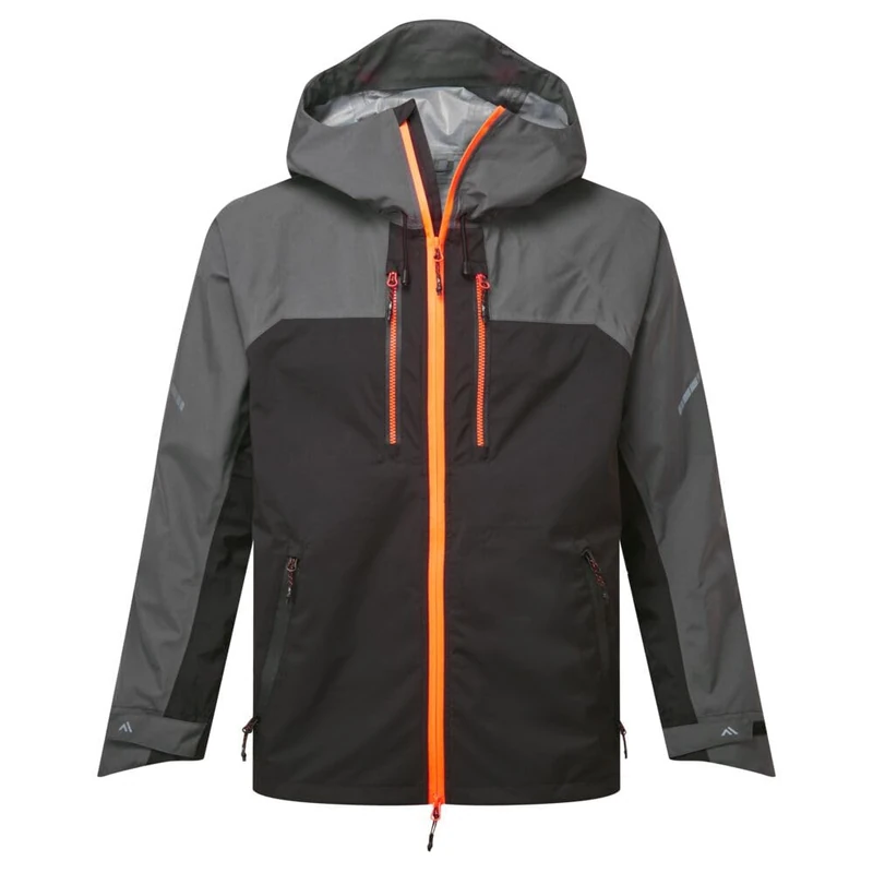 Portwest EV460 EV4 Shell Jacket Waterproof Windproof Breathable 4-Way Stretch Work Jacket with Hood Multiple Pockets Durable Performance for Outdoor Use, Metal Grey, XL