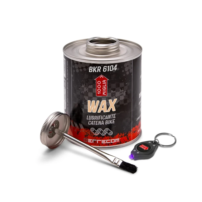 Errecom 1000 Miglia BKR 6104 DRY WAX Bike Chain for Dry and Dusty Weather Conditions - 900 ml, All-In-One Can, Brush included