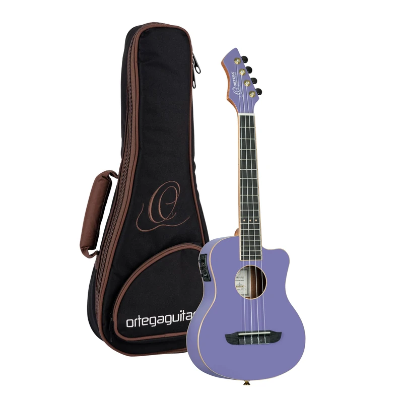 Ortega Guitars Tenor Ukulele Electro-Acoustic – Horizon Series – Including Gigbag – Cedar, Okoume, Purple (RUHZT-CE-VP)