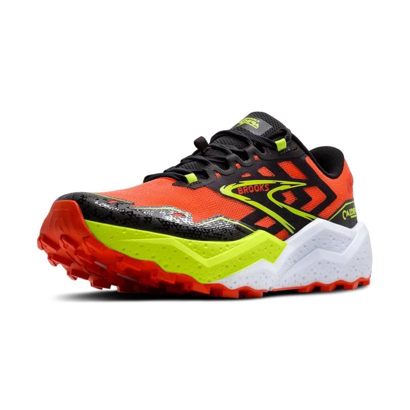 BROOKS 1104151D655 Caldera 7 Men Cherry Tomato/Phantom/Lime UK 10.5
