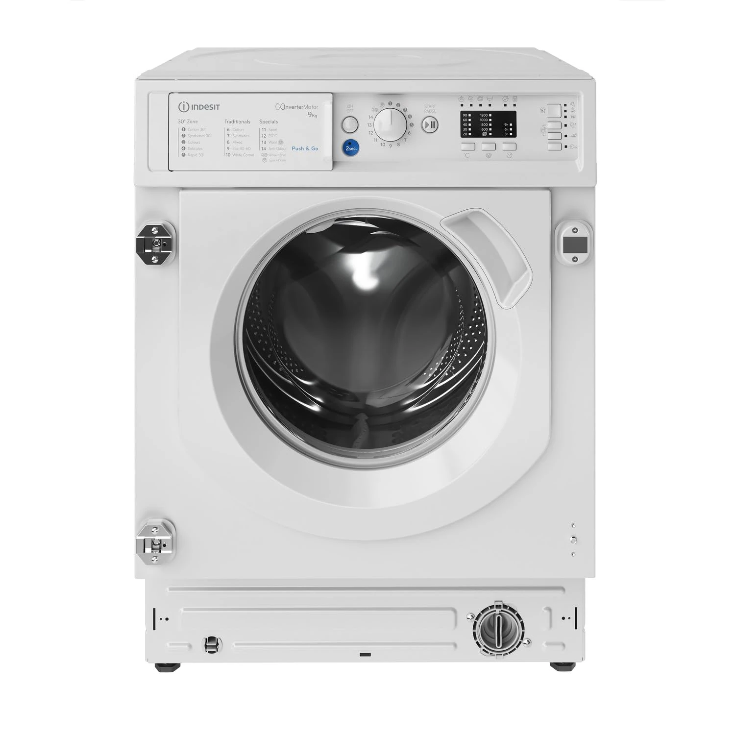 Indesit PushandGo BI WMIL 91485 UK 9 kg Built-in Washing Machine