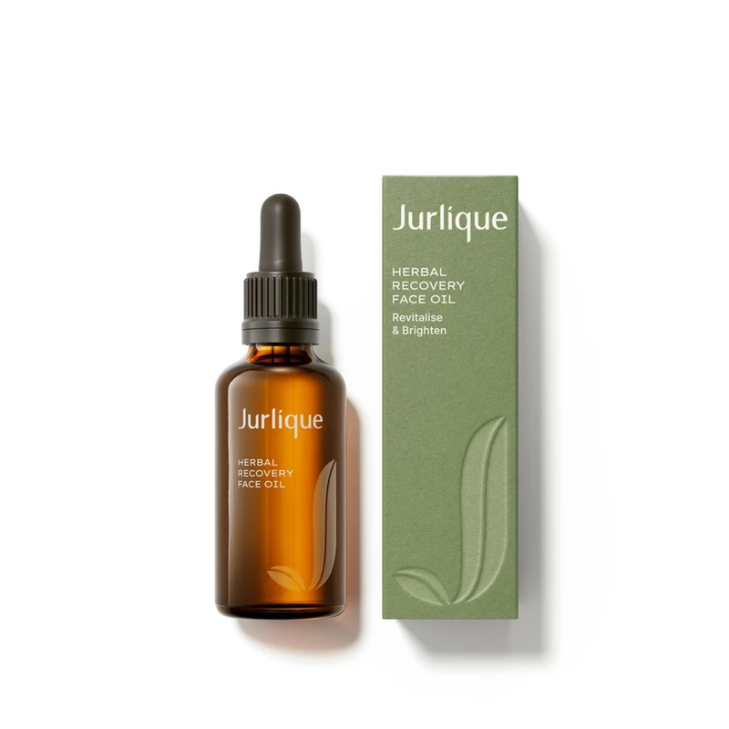 Jurlique - Herbal Recovery Face Oil - Restores Radiance - Visibly Minimises Fine Lines - Intense Hydration - Boost Glow - 100% Natural Plant Extracts - All Skin Types - Natural Ingredients - 50ml