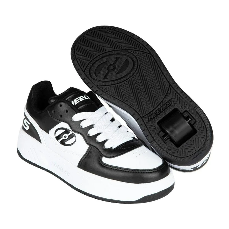 Heelys Rezerve Low (HES10664H) Kids Trainers, Black/White/White, 1