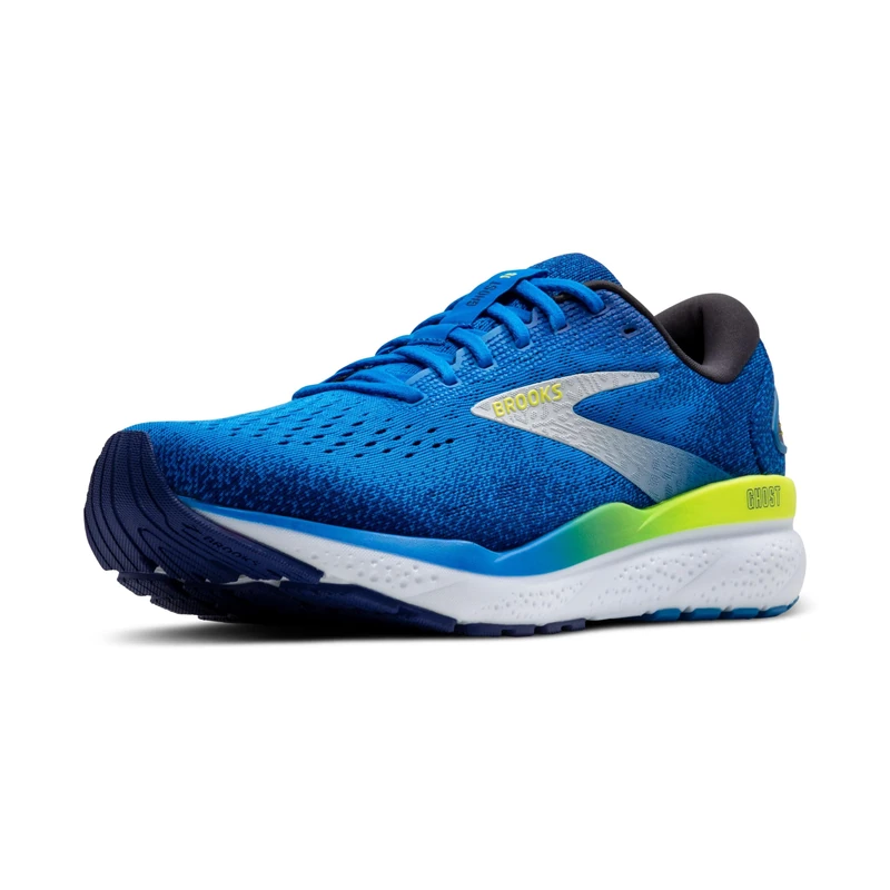 BROOKS 1104181D421 Ghost 16 Men Electric Blue/Navy/Lemon UK 10
