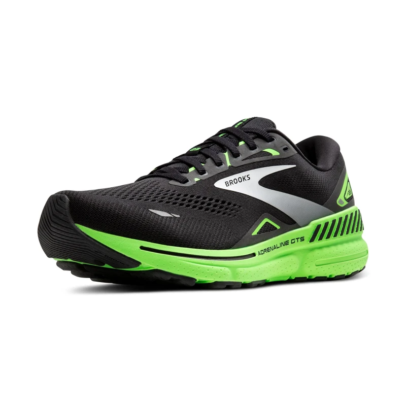 BROOKS 1103911D050 Adrenaline GTS 23 Men Black/Green Gecko/White UK 9