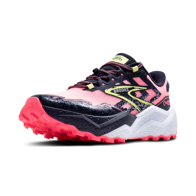 BROOKS 1204041B666 Caldera 7 Women Pink/Peacoat/Sunny Lime UK 5.5