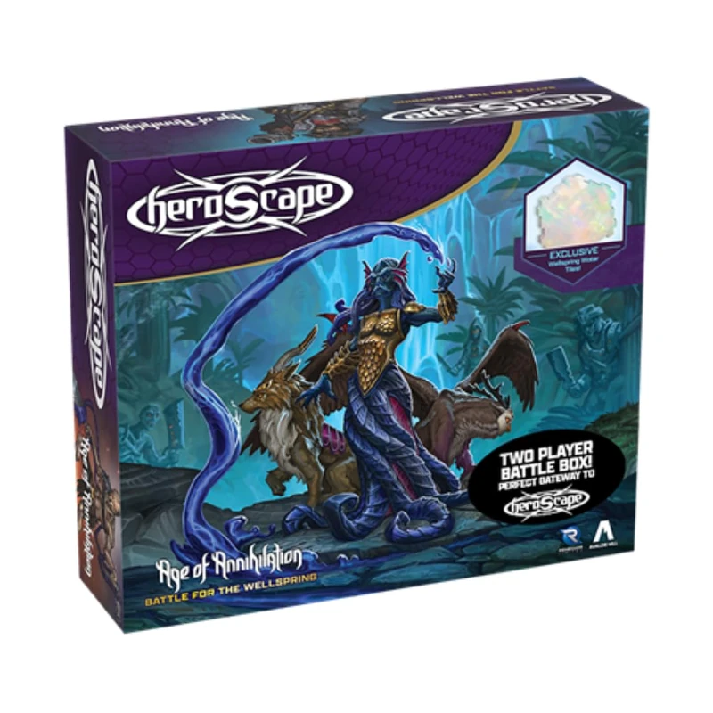 Renegade Game Studios | Heroscape: Battle for Wellspring Battle Box | Miniatures Game | Ages 14+ | 2+ Players | 60+ Minutes Playing Time - Image 1
