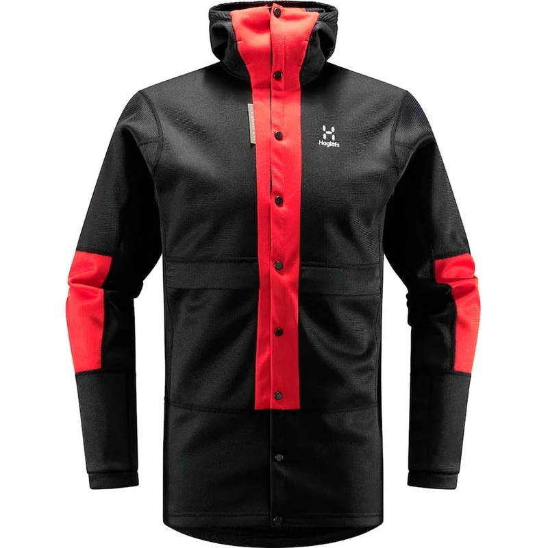 HAGLOFS 605256_4UF L.I.M ZT SYNC 1 MID HOOD Jacket Men's TRUE BLACK/ZENITH RED Size XL