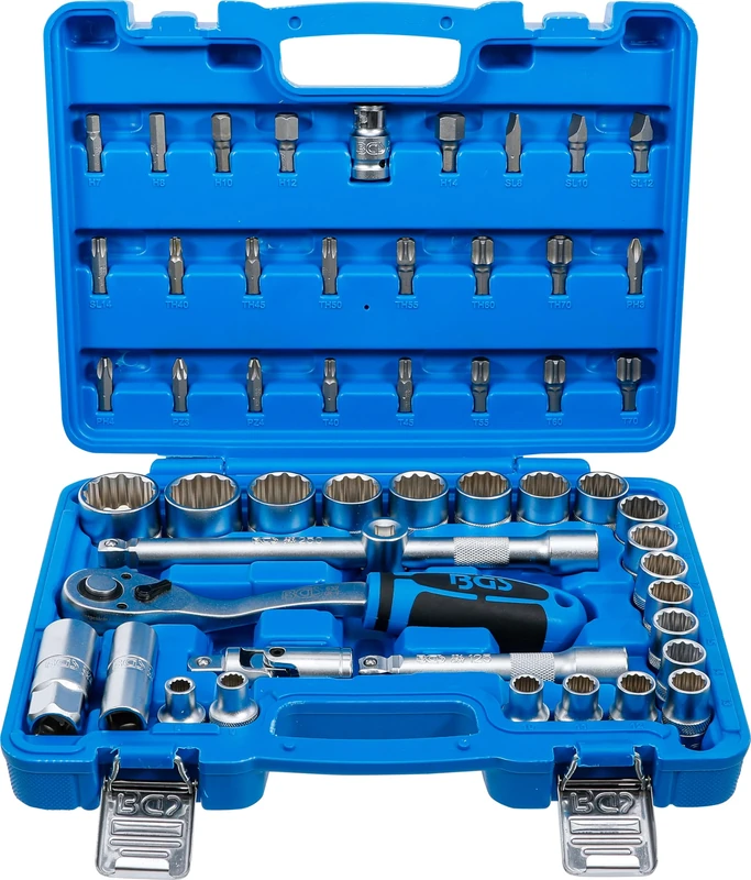 BGS 74509 | Socket Set 12-Point | 12.5 mm (1/2") Drive | 8-32 mm | 51 pcs.