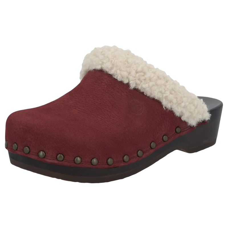 Berkemann Unisex's Soft Toeffler Clog, Bordeaux, 5.5 UK