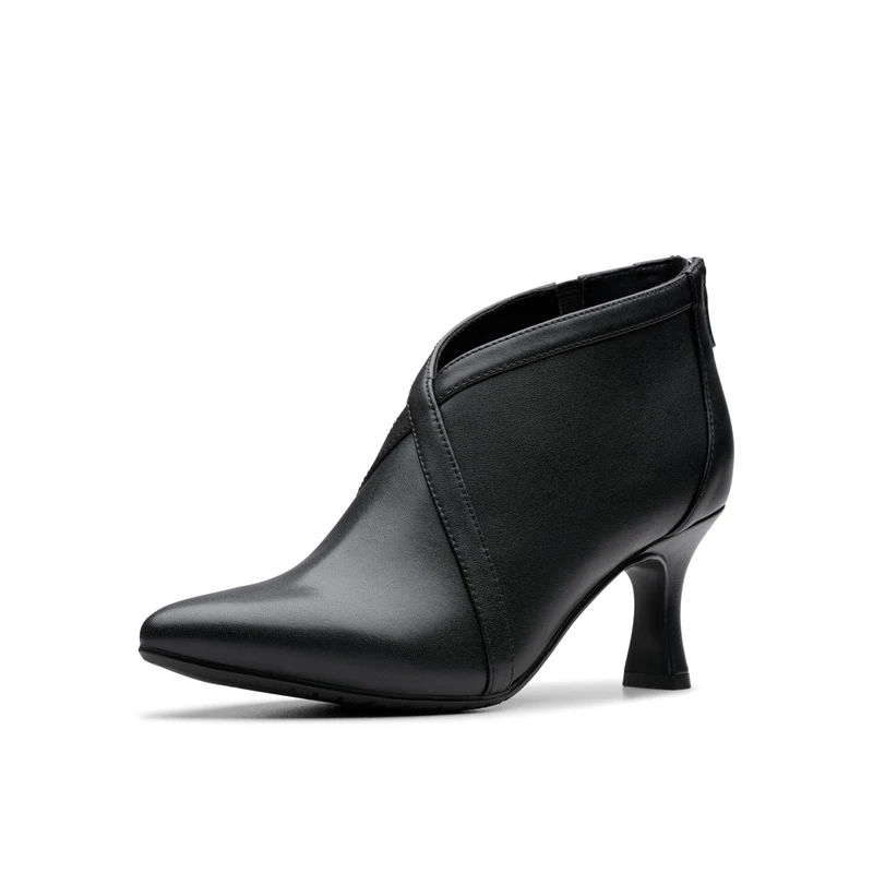 Clarks Women's Kataleyna Sol Pump, Black Leather, 6 UK