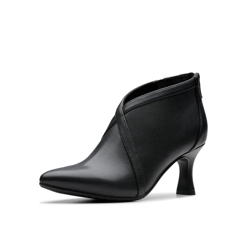 Clarks Women's Kataleyna Sol Pump, Black Leather, 7 UK