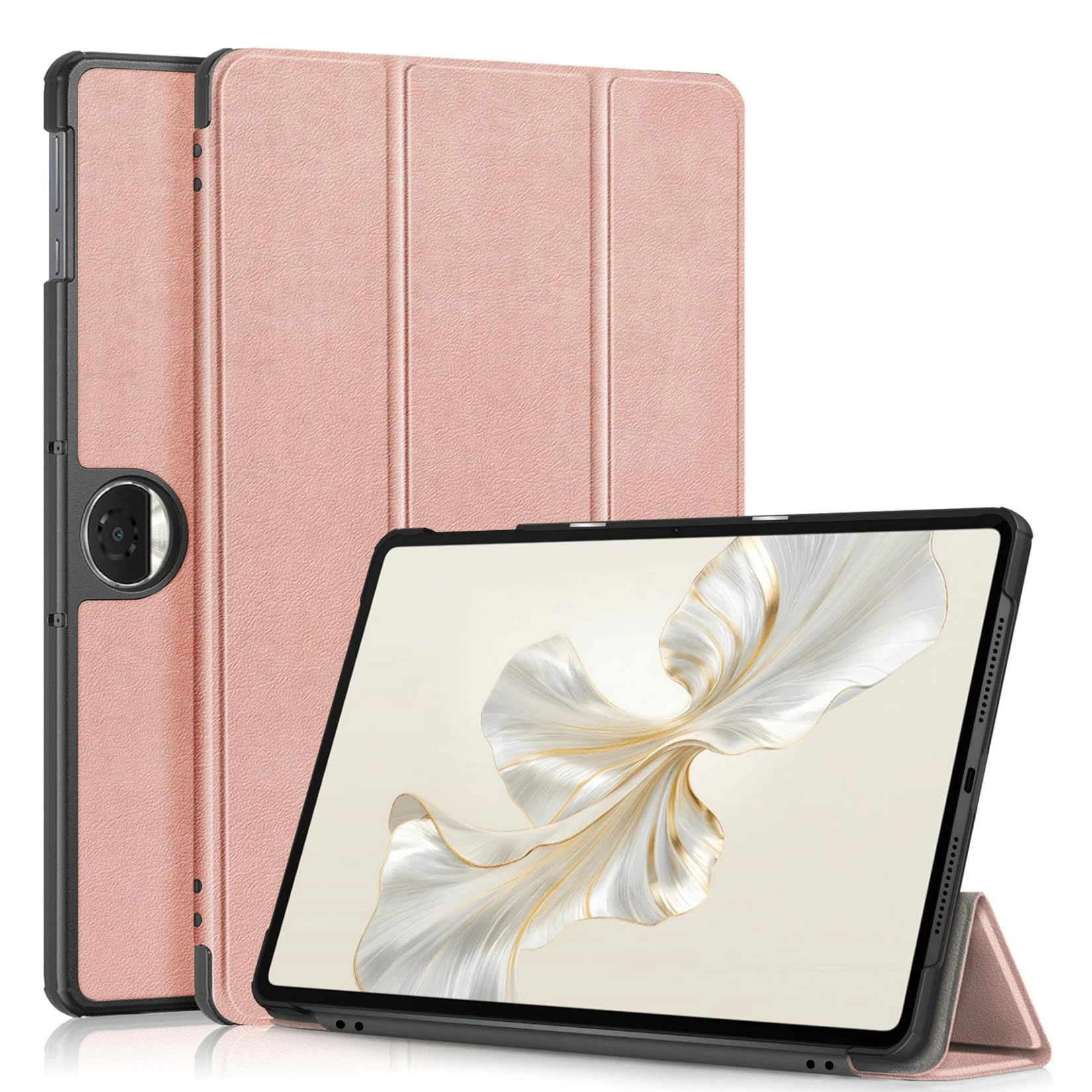 idudao Case for Honor Pad 9 12.1 inch 2024, Slim Light Tablet Cover Folio Hard Case Shell Fit for Pad 9 12.1 in RoseGold