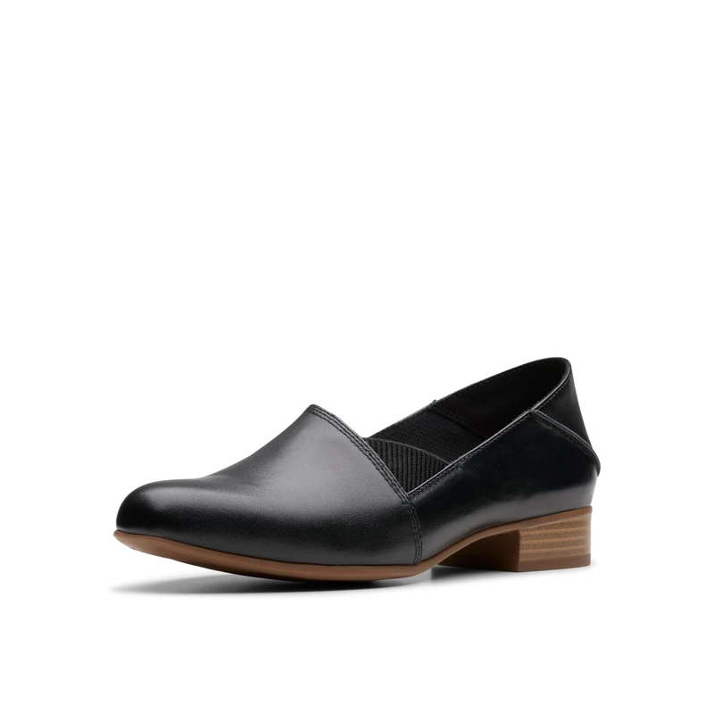 Clarks Women's Juliet Trim Loafer, Black Leather, 9 UK