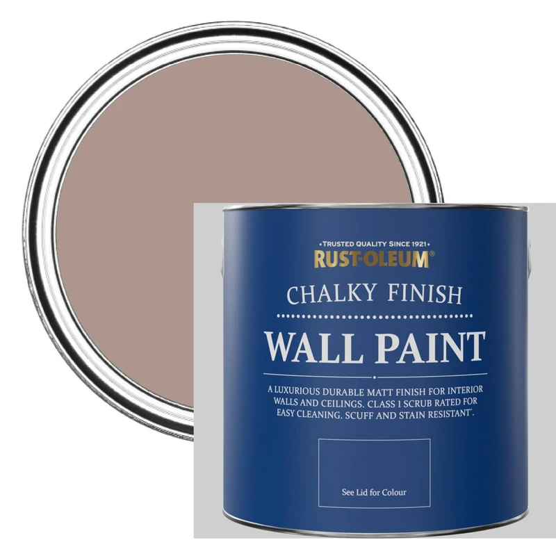 Rust-Oleum Pink Matt Emulsion Wall Paint - Haversham 2.5L