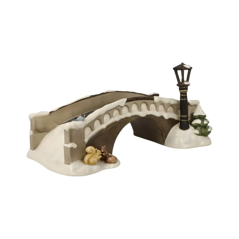 Goebel Figurine Bridge to the Park Winter Forest Christmas