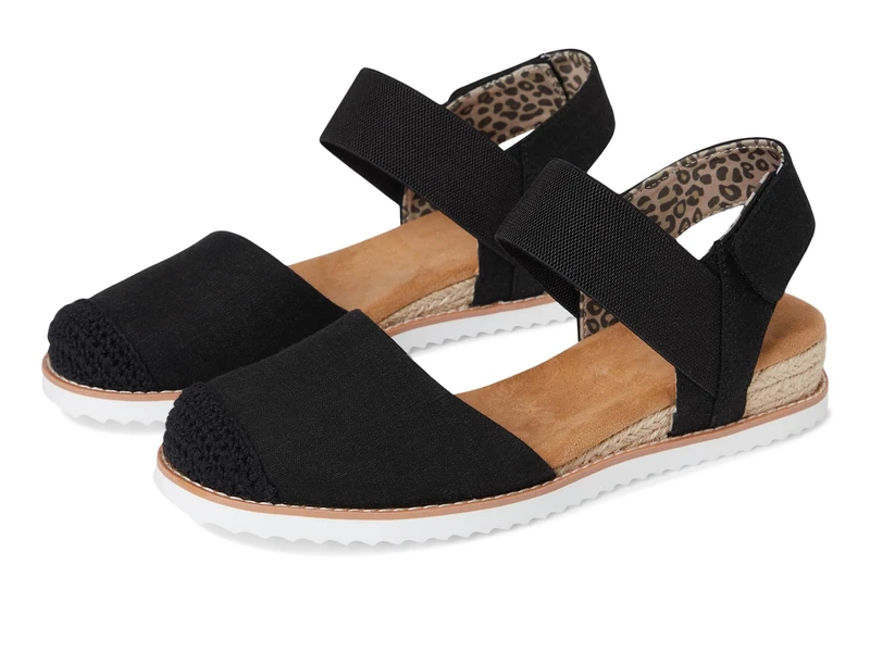 Skechers Women's Desert Kiss-Sun Shining Ballet Flat, Black, 7 - Image 1
