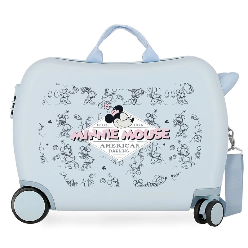 Disney Joumma Bags Minnie American Darling, Blue, 50 x 38 x 20 cm, Children's Suitcase, Blue, 50 x 38 x 20 cm, Children's Suitcase