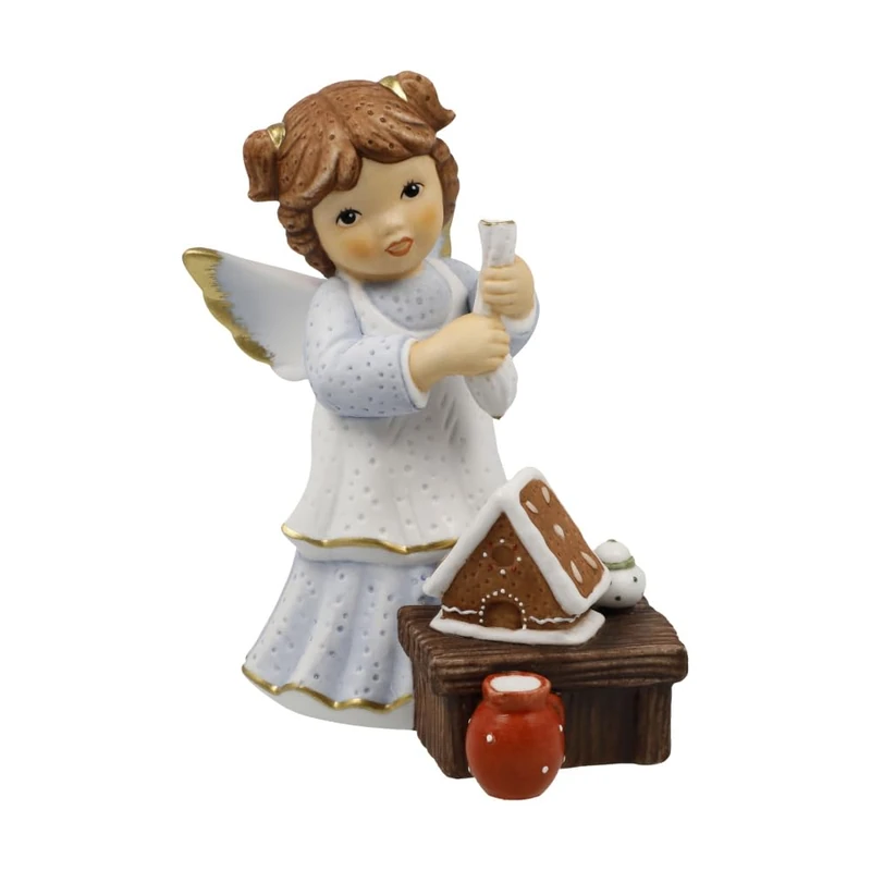 Goebel Angel Figurine Sweet Crispy House Christmas Bakery Nina & Marco