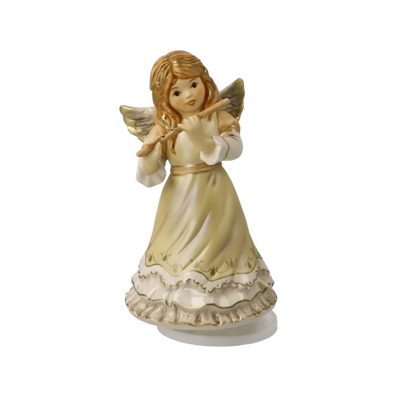 Goebel Angel Figurine Silent Night Champagne - Heavenly Messengers Christmas