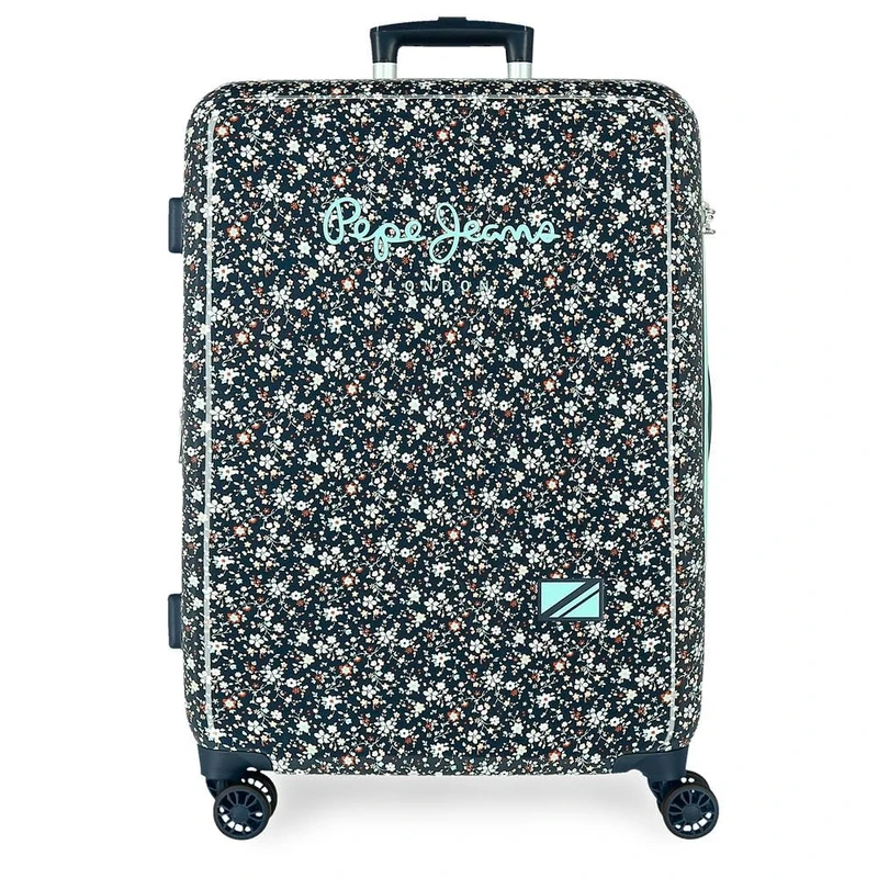 Pepe Jeans Alenka School Backpack, Blue, Adjustable Shoulder Straps for Comfortable Carry, Various Compartments, Joumma Bags, Denim, 68cm x 48cm x 26cm, Medium Suitcase