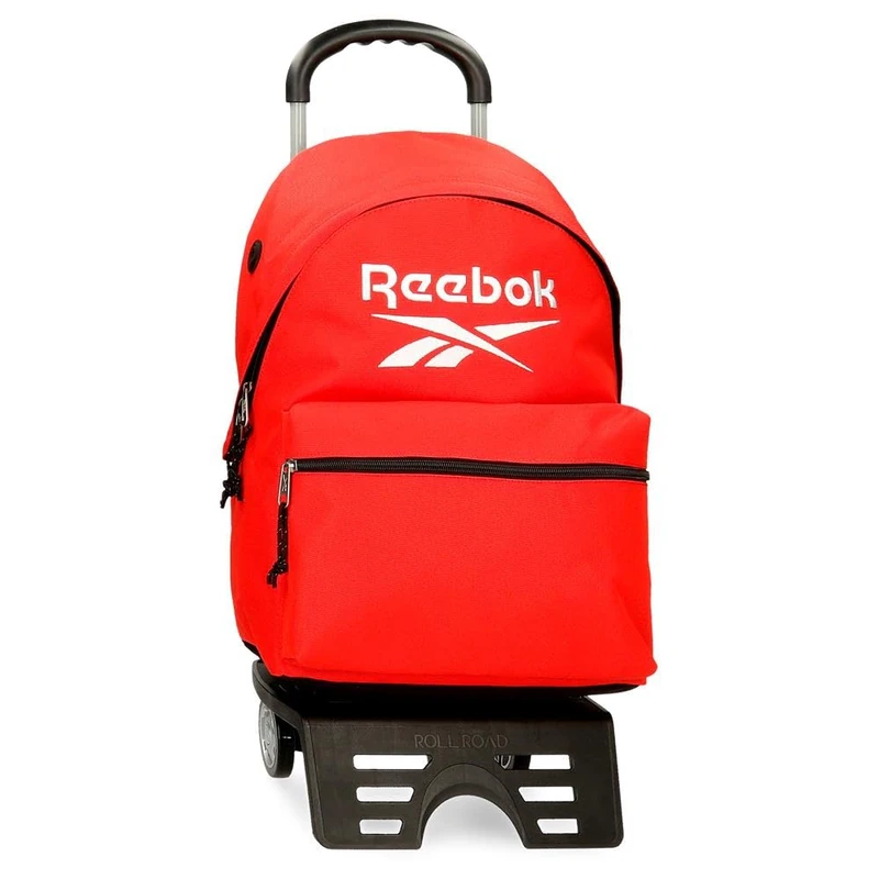 Reebok Boston School Backpack with Trolley, Red, 31 x 44 x 17.5 cm, 23.87 L, Polyester by Joumma Bags - Image 1