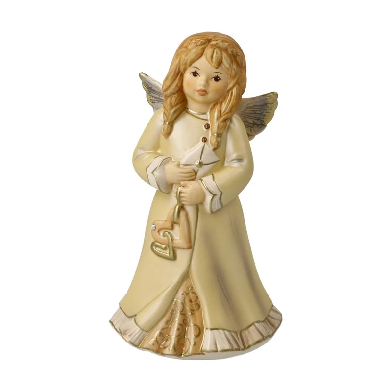 Goebel Angel Figurine Loving Greeting Champagne - Heavenly Messengers Christmas