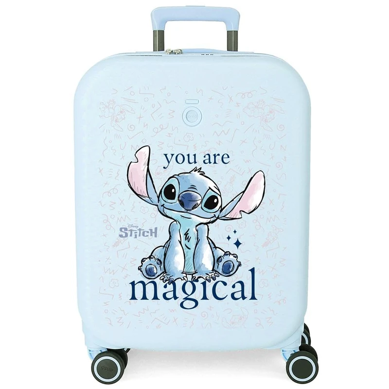 Disney Joumma Bags Stitch You are Magical Cabin Suitcases, Set Suitcases, Made of ABS, a Durable and Lightweight Material, Combination Closure Side, are Magical, Expandable Suitcase