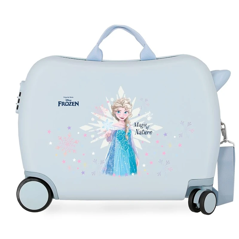 Disney Joumma Frozen Magic Ice Children's Suitcase Blue 50 x 38 x 20 cm Rigid ABS Side Combination Closure 38 L 1.8 kg 2 Wheels Luggage Hand, Blue, Children's Suitcase, Blue, 50 x 38 x 20 cm, Kids