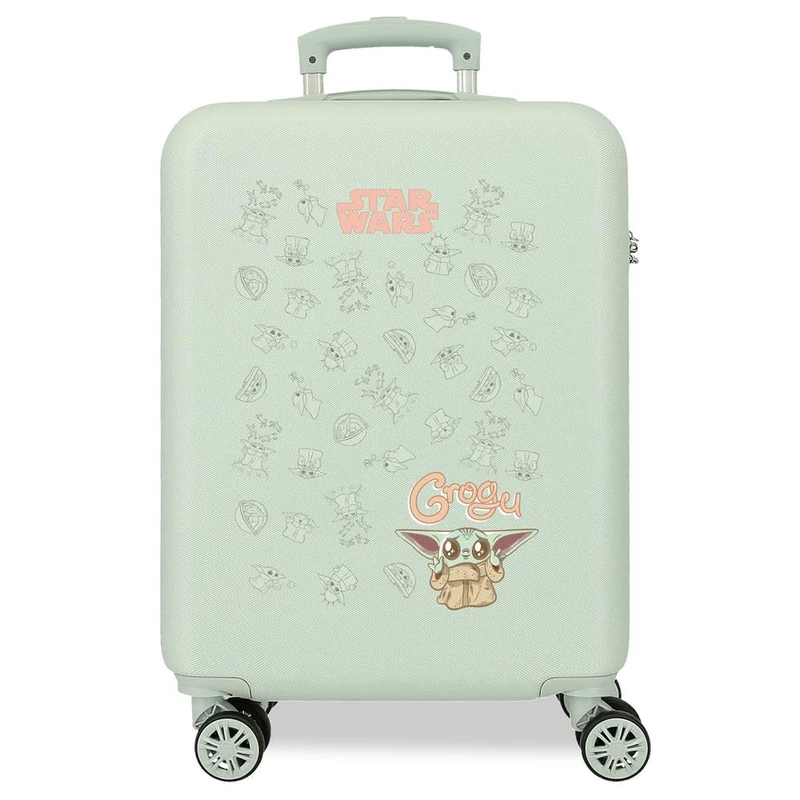Star Wars Joumma Bags Cabin Suitcases, Made of ABS, a Durable and Lightweight Material, Combination Lateral Closure on The Suitcase for Safe Travel, Four Double Wheels with Multi-Directional Swivel,