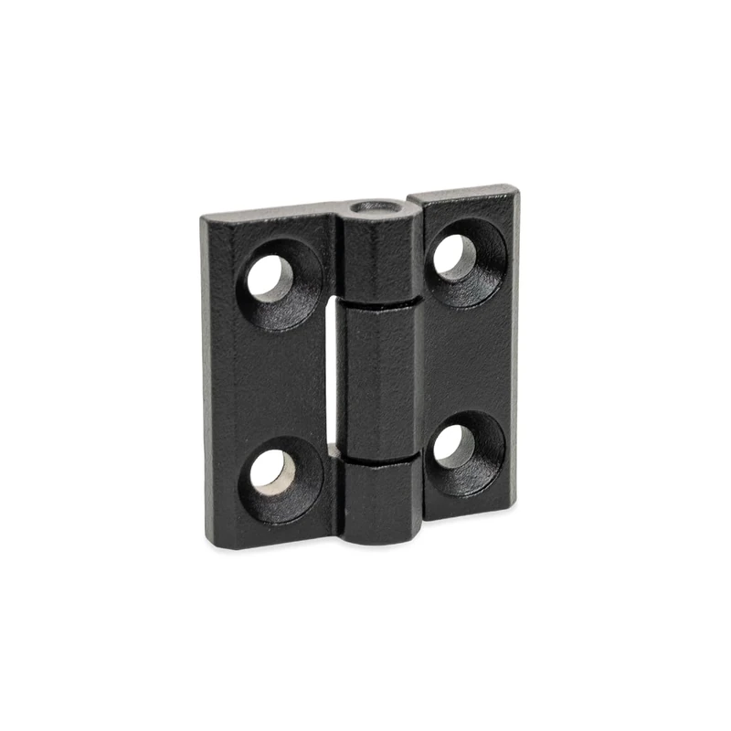 Ganter Normelemente GN 237.3-NI-80-80-A-SW Heavy-Duty Hinge Stainless Steel NI Silver 80 x 80 mm