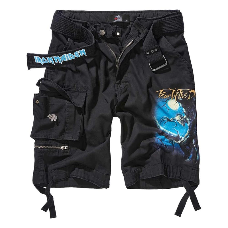 Brandit Maiden Savage Shorts FOTD, Colour: Black, Size: 3XL, Black, XXX-Large