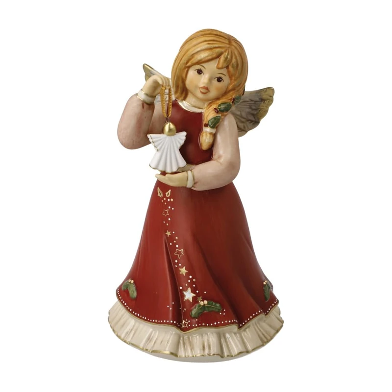 Goebel Angel Figurine Heavenly Holidays Bordeaux - Heavenly Messengers Christmas
