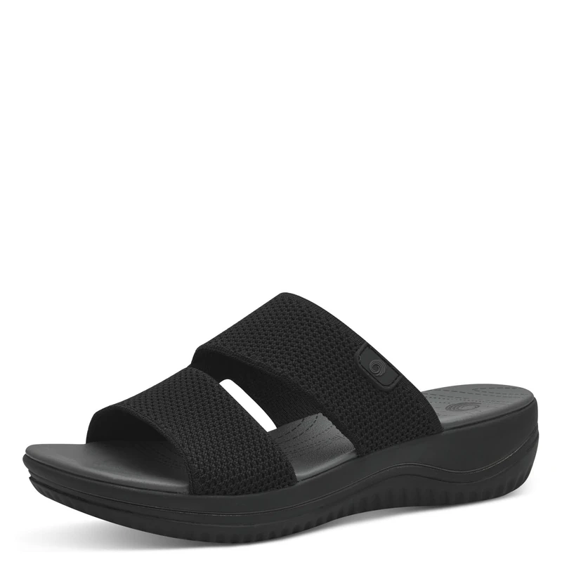 Jana Coshy: Vacation for Your feet - A Bunion Optimized Extra Width Waterproof Vegan Mule, Black (Black), 6.5 UK
