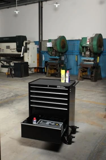 Hilka HD PRO+ 6 Drawer Trolley 26”/ 66cm Wide, Black