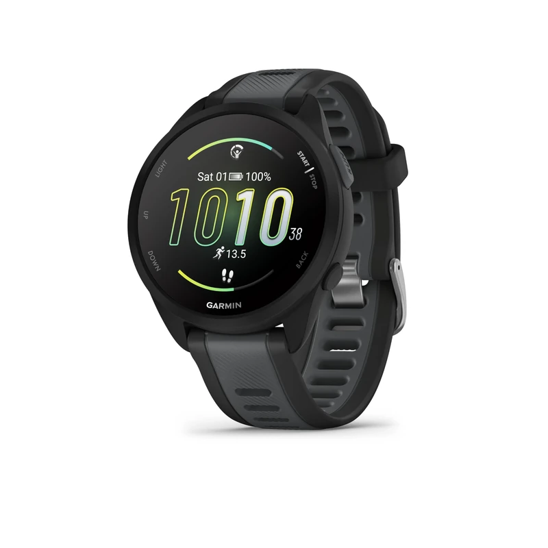 Garmin Forerunner 165 Music GPS 43mm Running Smartwatch, Lightweight, AMOLED Touchscreen, Advanced Training & Insights, Safety & Tracking Features, up to 11 days Battery Life, Black