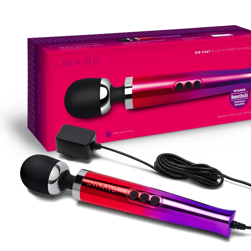 Le Wand Diecast Plug-in Ombre Vibrator Colorful 29 cm
