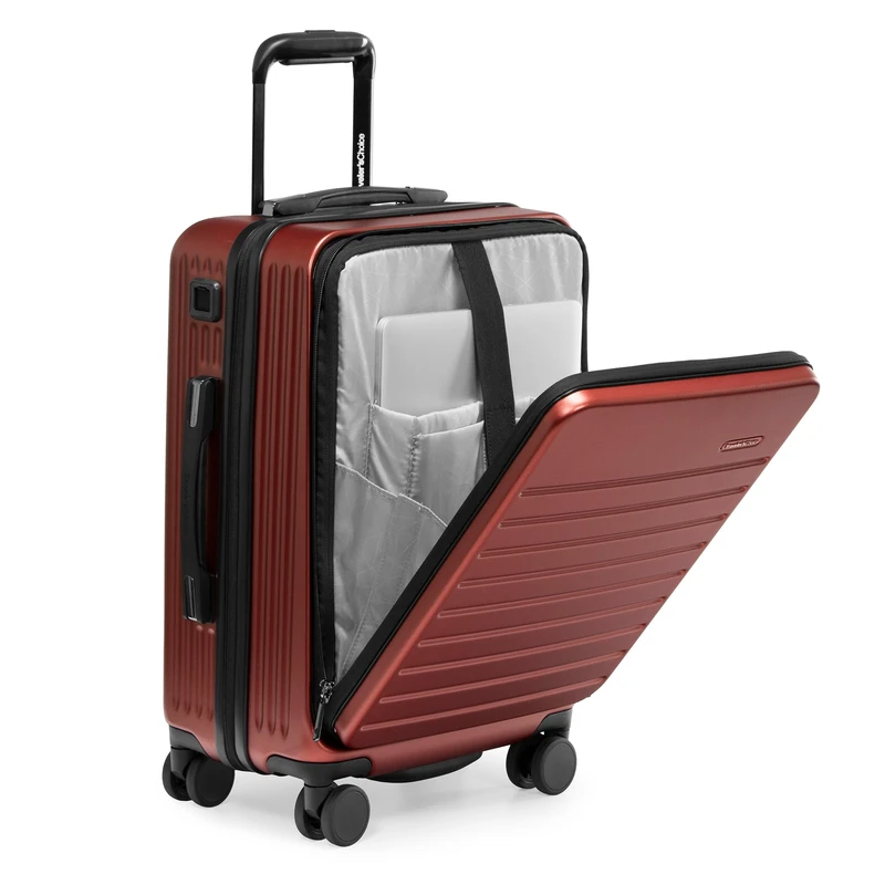 Traveler's Choice Mykel 22-Inch Hardside Carry-On - Red - Image 1