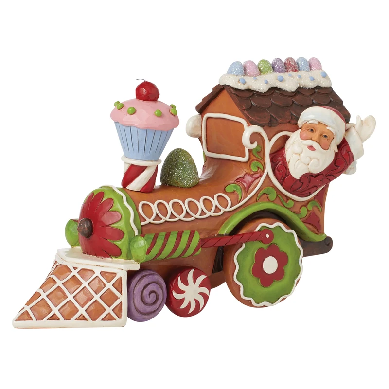 Enesco Jim Shore Gingerbread Train Figurine