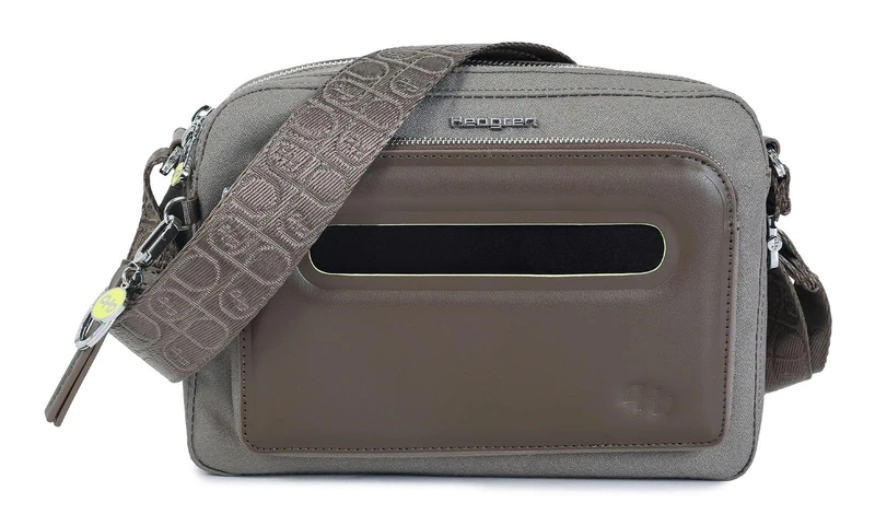Hedgren Unisex Espresso Medium Crossover + RFID, Vintage Taupe